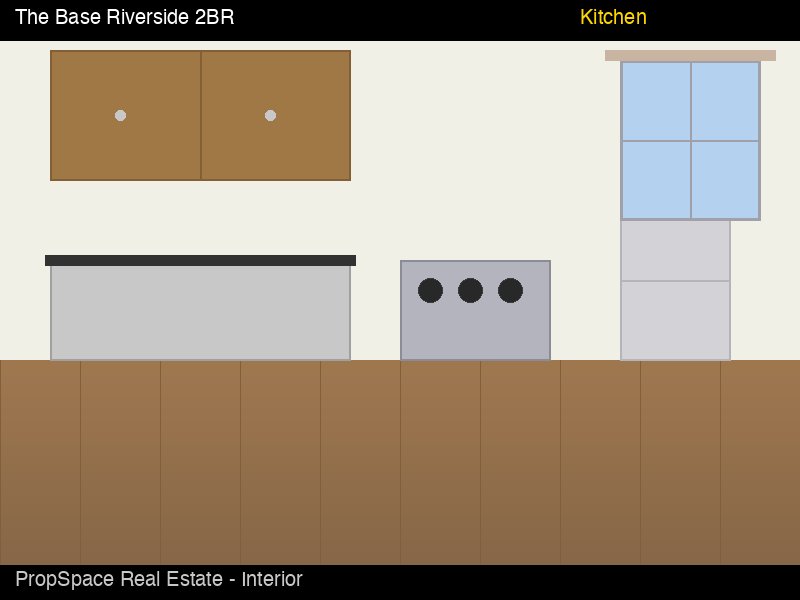 The Base Riverside 2BR - ห้องครัว
